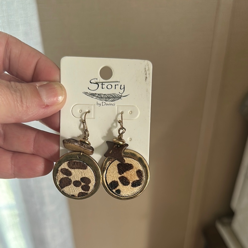 DaVinci Leopard Print Earrings